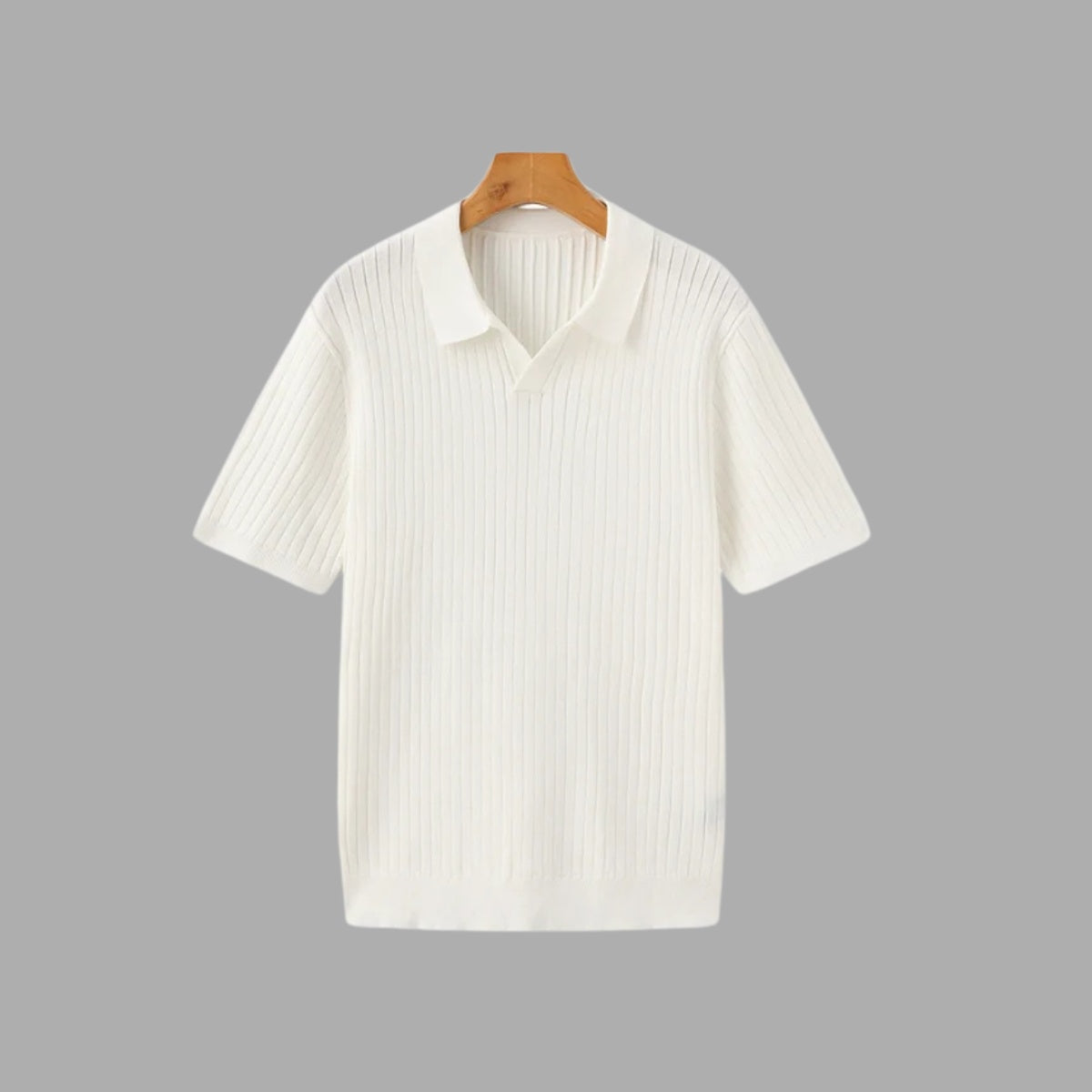 Camisa Polo Canelada Premium Sollome branco