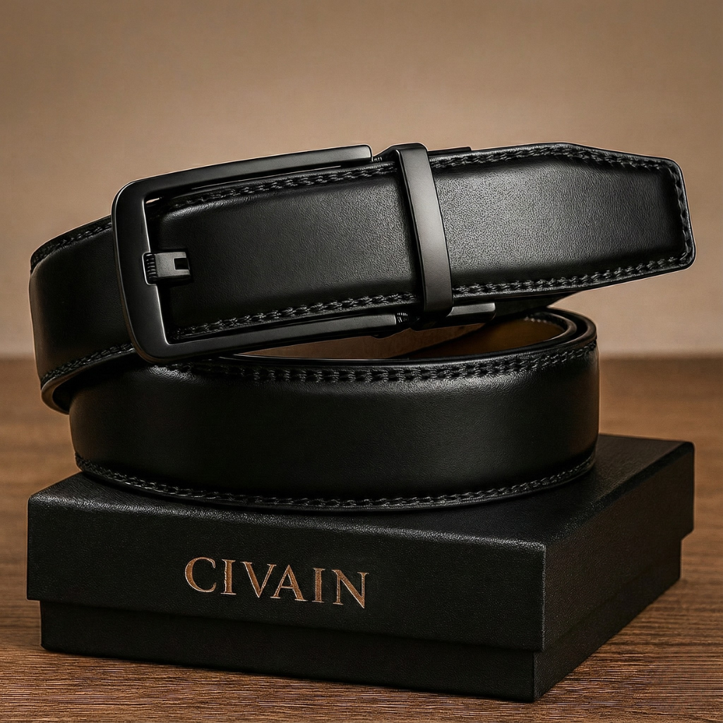 Premium Leather Dress Belt - Imperial