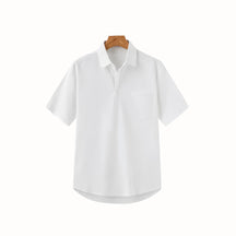 Linen Polo Shirt - Casablanca white