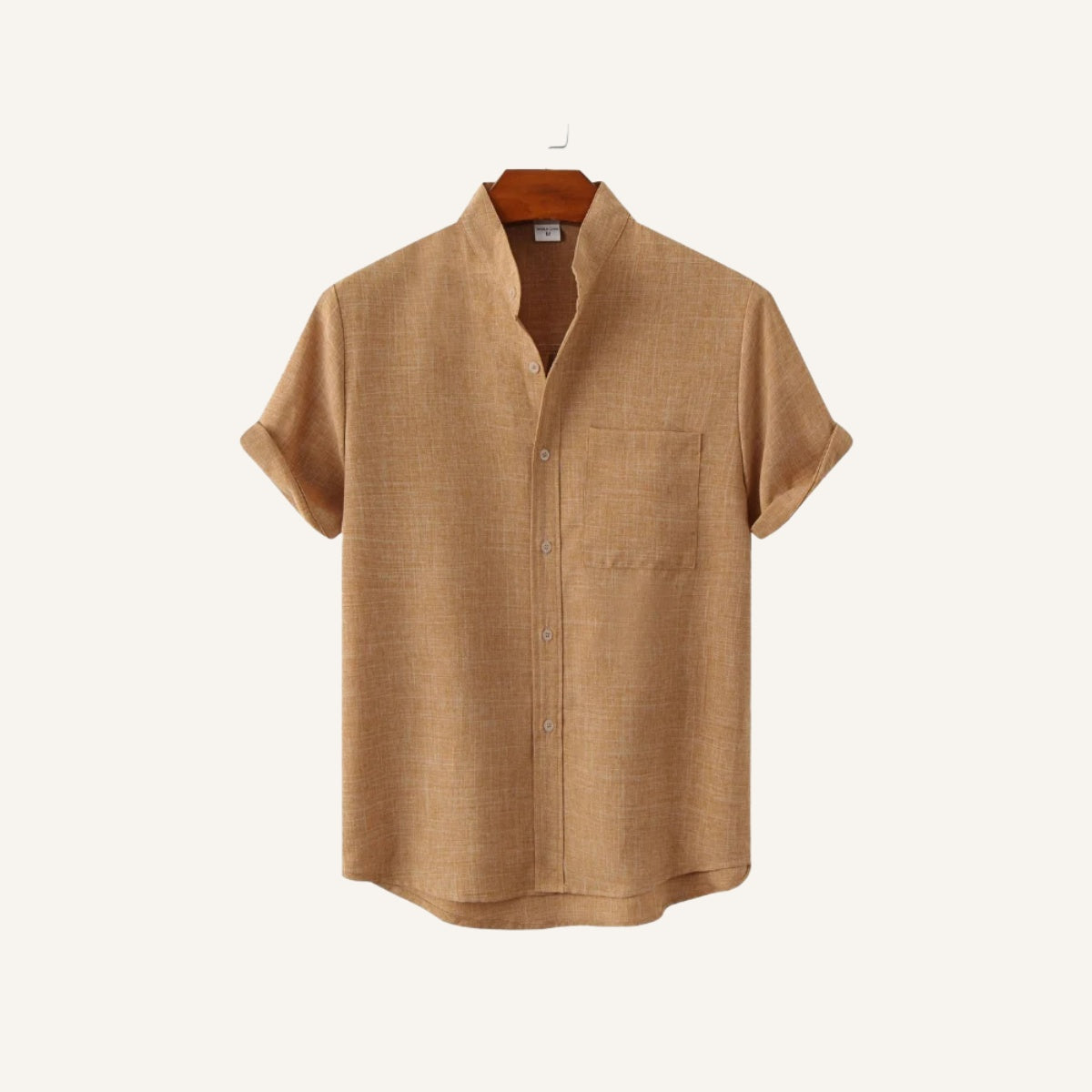 Linen Shirt - Beaumont Light Brown
