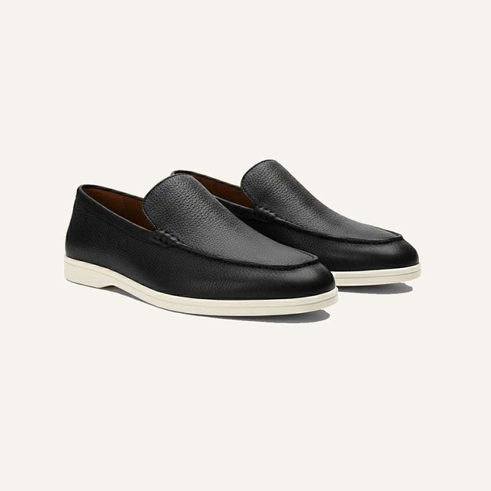 Loafer Masculino de Couro de Vaca Pelleni preto