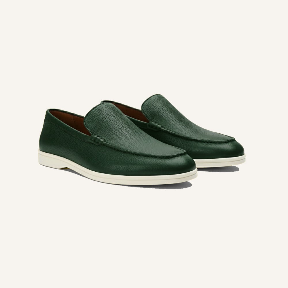 Loafer Masculino de Couro de Vaca Pelleni verde