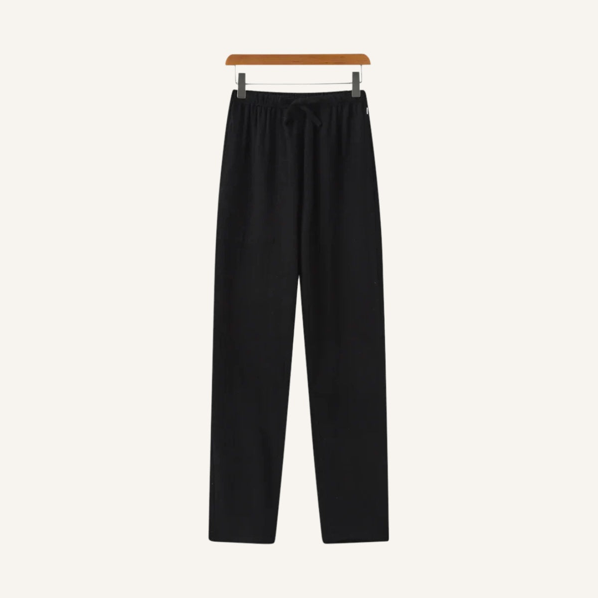 Men's Slim Fit Linen Trousers – Milford black 