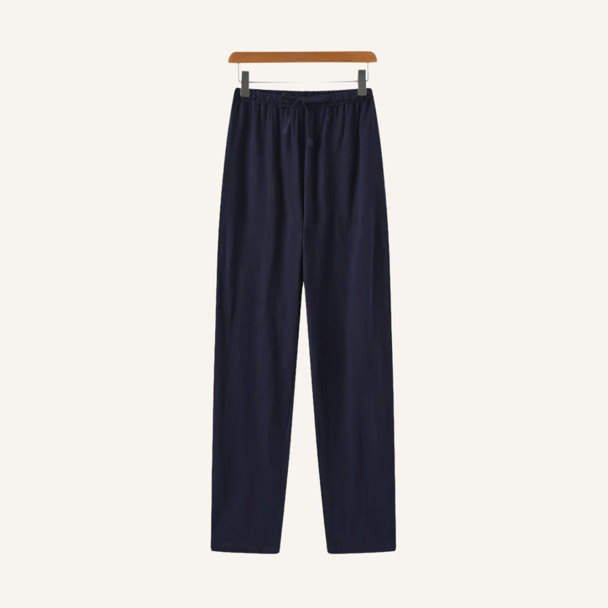 Men's Slim Fit Linen Trousers – Milford navy blue 