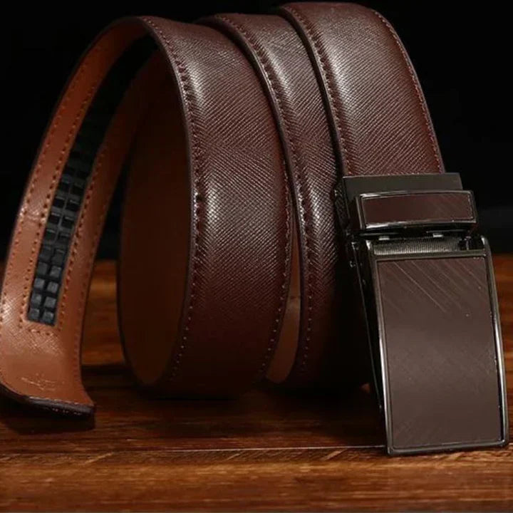 Mens Premium Leather Belt – Sheaf Brown
