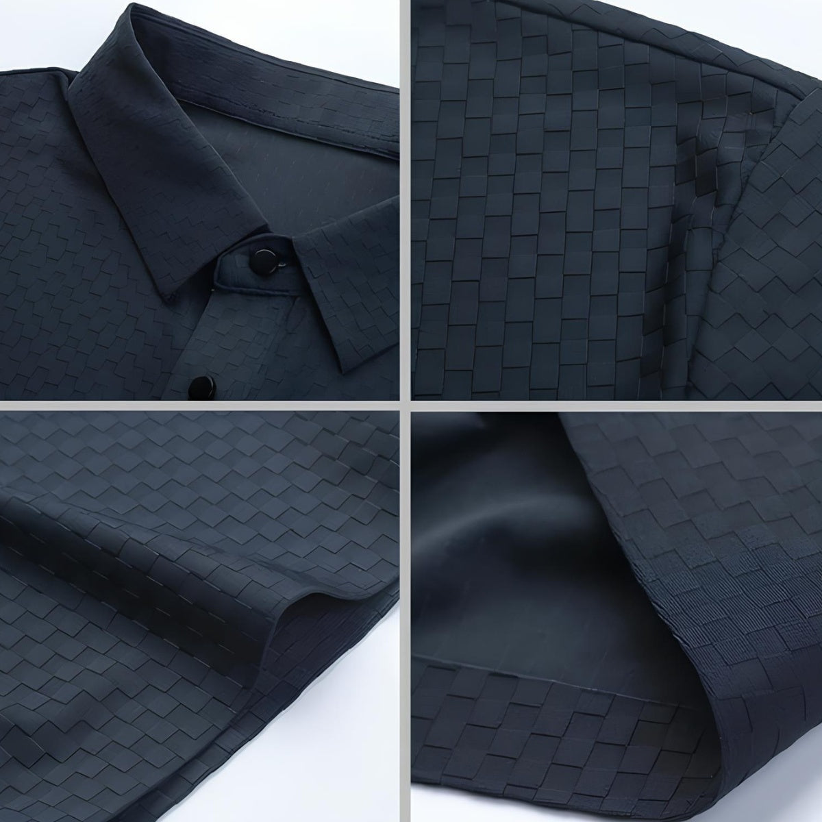 Mens Premium Nylon Polo Shirt - Hilton Black