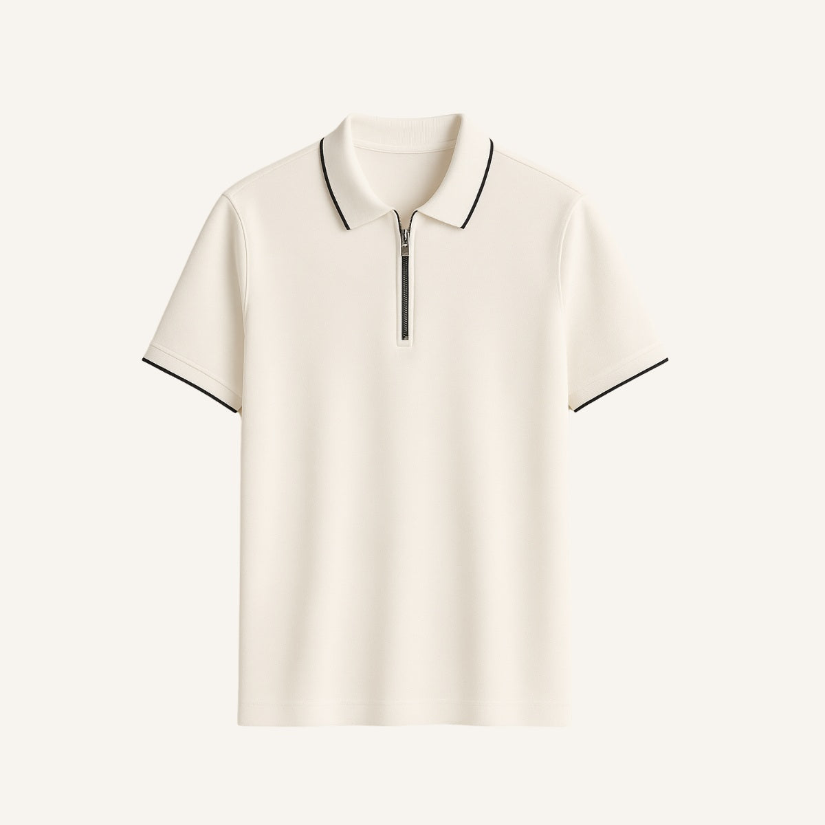 Mens Quarterzip Polo - Manttan