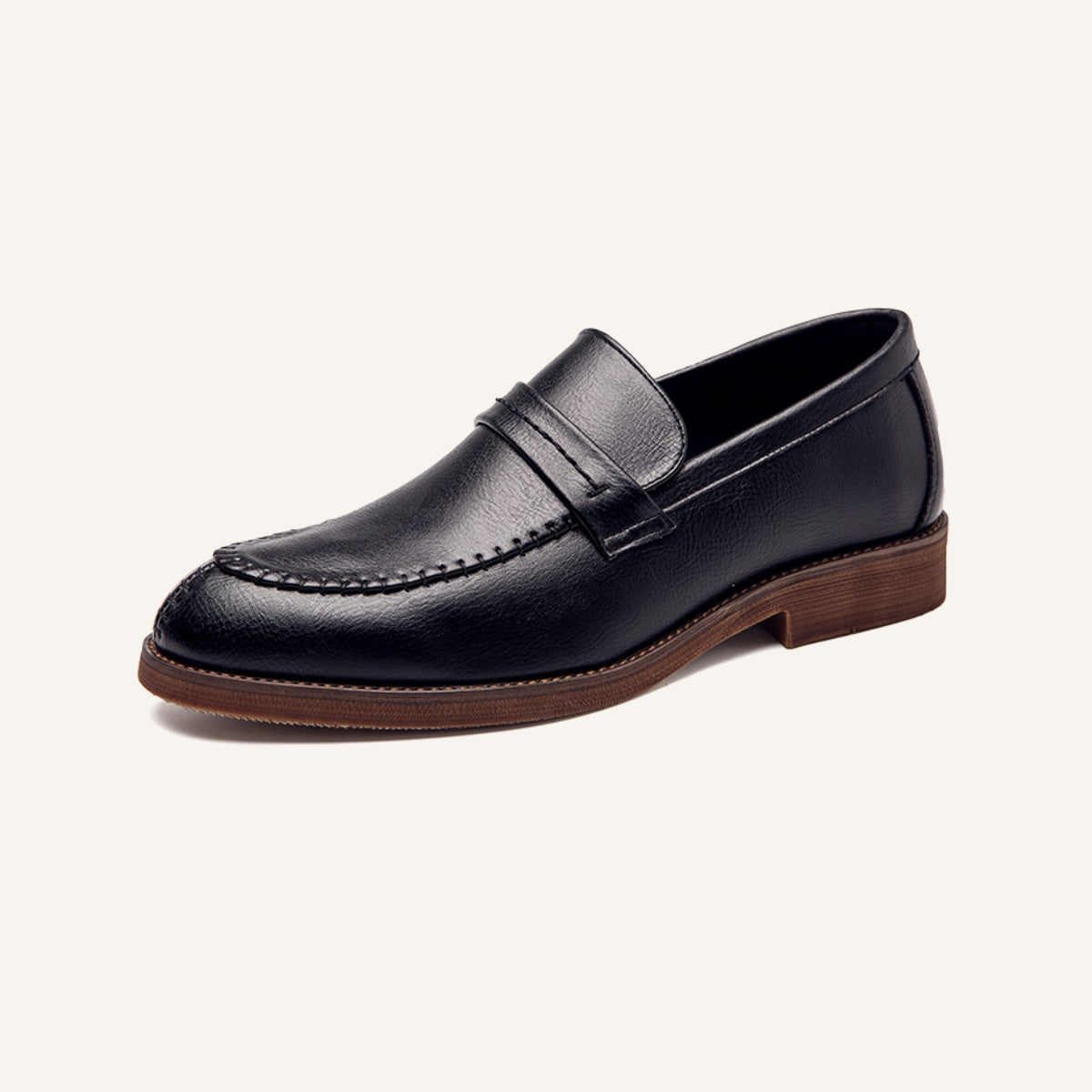Mocassim de Couro Masculino Sarri Preto