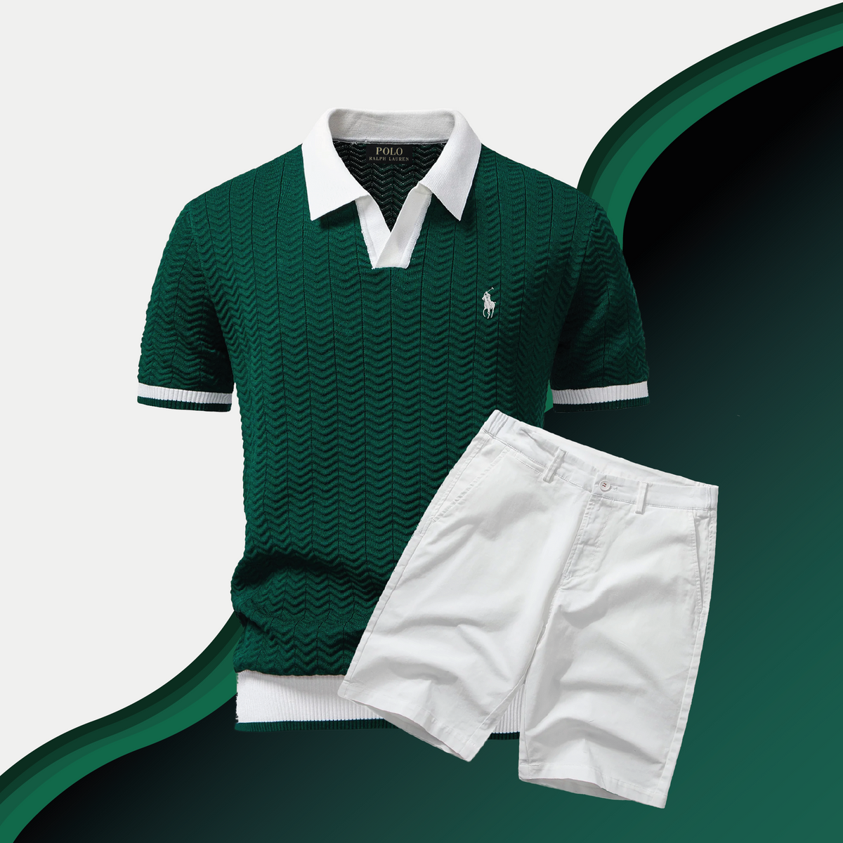 Old Money Polo Shirt + Shorts Set