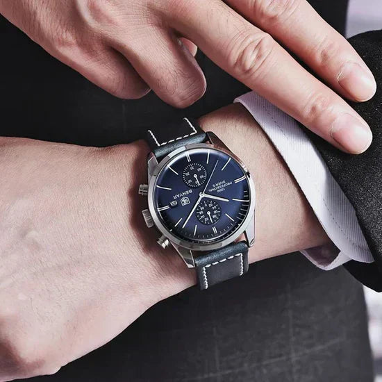 Relogio de Couro Classic Civano 