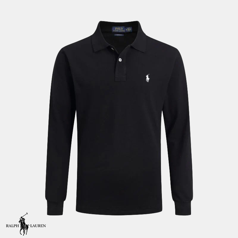 Long-sleeved polo shirt