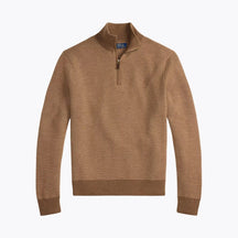 Washable Wool Quarter-Zip Sweater